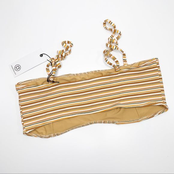 ELLEJAY Lauren Bikini Top Swimsuit Brown Large - Picture 4 of 6